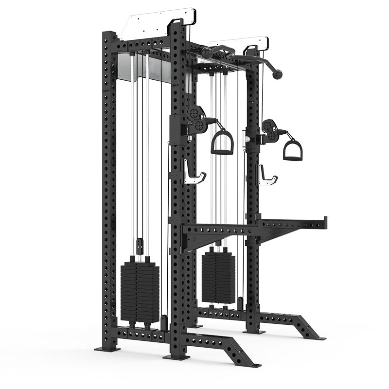 Multifunktionales Krafttraining Kabelzug 2x80kg Steckgewichten