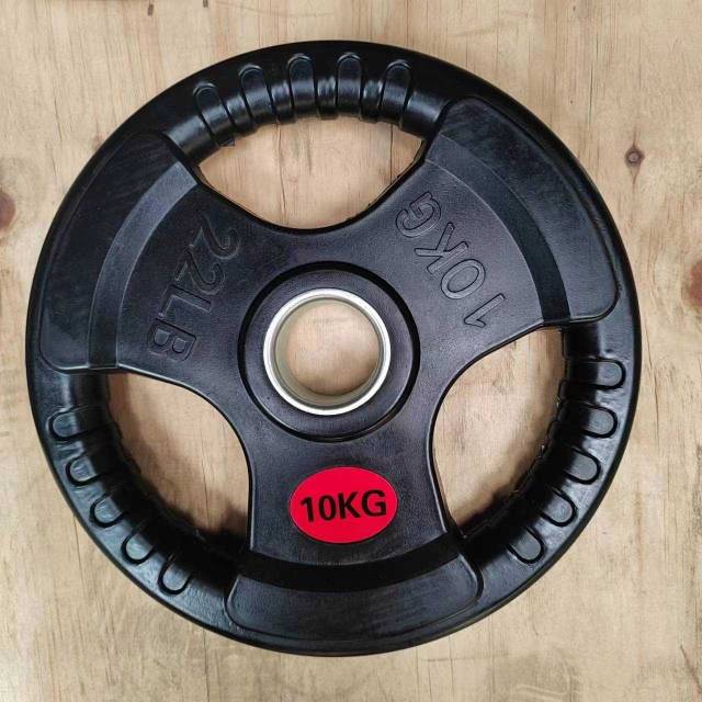 Hantelscheibe gummiert mit Griffen 100KG