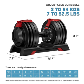 Verstellbare Kurzhanteln 3-24 kg / Adjustable Dumbbell