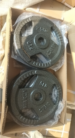 Gusseisen Tri-Grip 50mm Hantelscheiben Set 100kg